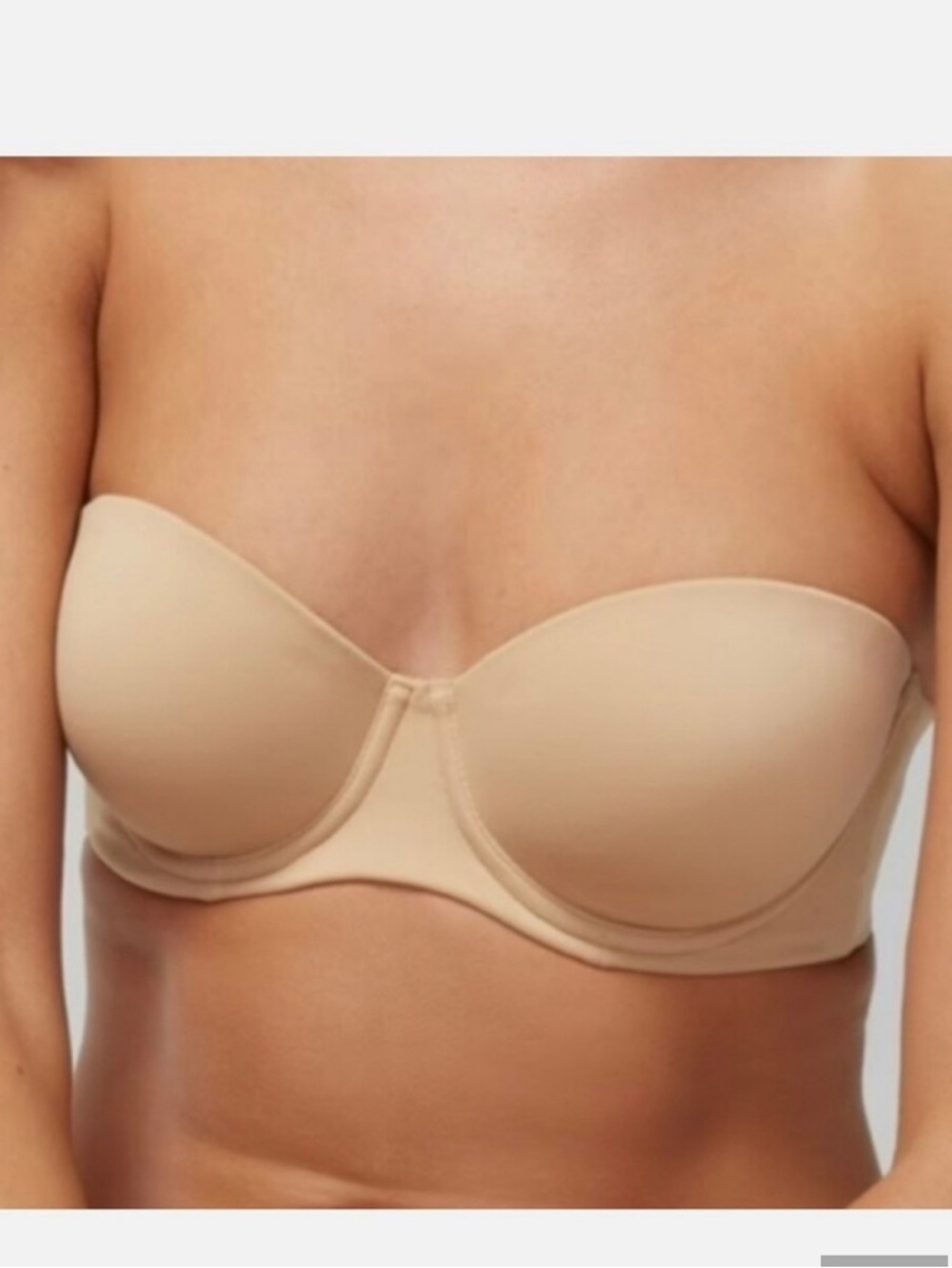 Soma Embraceable Strapless Bra, nude color, 36B - Picture 3 of 10